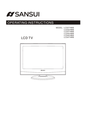 Sansui LCD47HWB Operating Instructions Manual