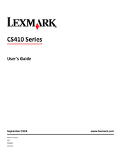 Lexmark CS410n User Manual