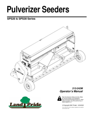 Land Pride SPS20 Operator's Manual