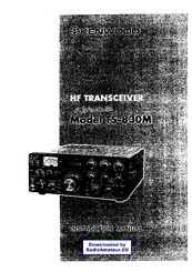 Kenwood TS-830M Instruction Manual