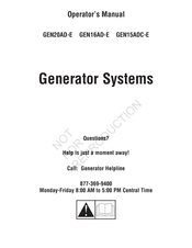 Rheem GEN16AD-E Operator's Manual