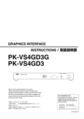 JVC PK-VS4GD3 Instructions Manual
