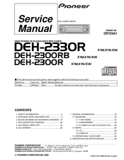 Pioneer DEH-2300RB Service Manual
