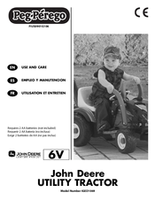 Peg-Perego John Deere UTILITY TRACTOR IGED1069 Use And Care Manual