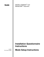 Kodak 4C8894 Installation Instructions Manual