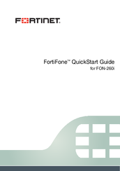 Fortinet FortiFone FON-260i Quick Start Manual