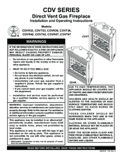 MHSC CDVR33 Installation And Operating Instructions Manual