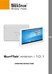 TrekStor SurfTab xintron i 10.1. Operating Instructions Manual