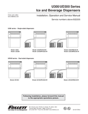 Follett UD300 Series Installation, Operation And Service Manual