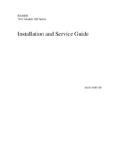 IBM 7012 36T Installation And Service Manual