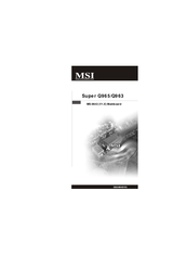 MSI Super Q965 User Manual