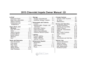 Chevrolet 2013 Impala Owner's Manual