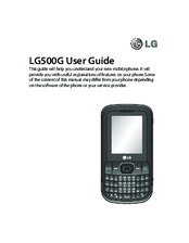 LG LG500G User Manual