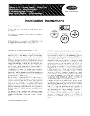 Carrier Infinity ICS 58MVC 100 Series Installation Instructions Manual