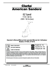 Clarke American Sanders 07187A Operator's Manual