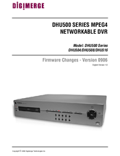Digimerge DHU500 SERIES User Manual