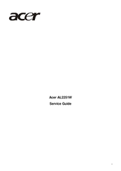 Acer AL2251W Service Manual