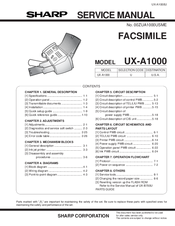 Sharp UX-A1000 Service Manual