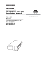 Toshiba RAV-SM1103DT-A Installation Manual