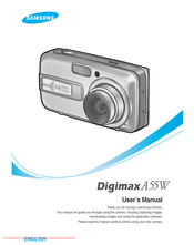 samsung DIGIMAX A55W User Manual