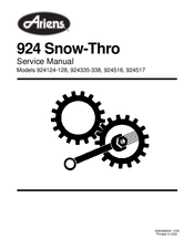 ariens Snow-Thro 924335 Service Manual