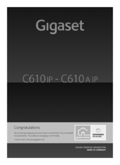 Gigaset C610ip User Manual