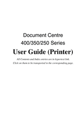 Xerox Document Centre 400 series User Manual