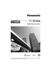 Panasonic PP104286 Operating Instructions Manual