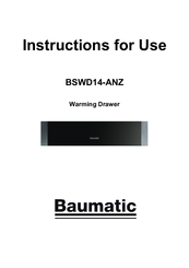 Baumatic BSWD14-ANZ Instructions For Use Manual