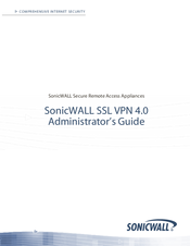 SonicWALL SSL-VPN 2000 Administrator's Manual