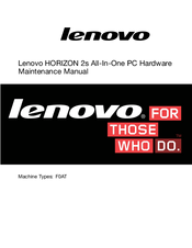 Lenovo HORIZON 2s Maintenance Manual
