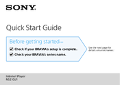 Sony NSZ-GU1 Quick Start Manual