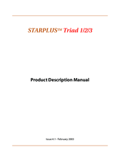 STARPLUS Triad 1 Product Description Manual