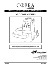 Cobra MPC  SERIES Installation & Programming Manual