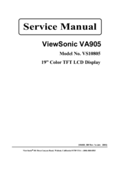 ViewSonic VA905-1 Service Manual