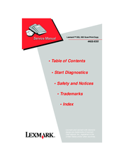 Lexmark X85 Service Manual