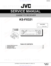 JVC KS-FX321 Service Manual
