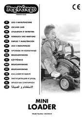 Peg-Perego Mini Loader IGCD0524 Use And Care Manual