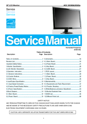 AOC 2036Sa Service Manual