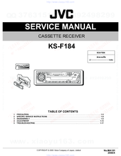 JVC KS-F184 Service Manual