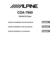 Alpine CDA-7990 Manual For Installation And Connections