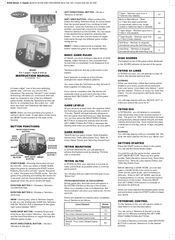 Radica Games Tetris Color Screen M1292 Instruction Manual