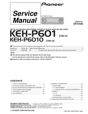 Pioneer KEH-P6010 Service Manual