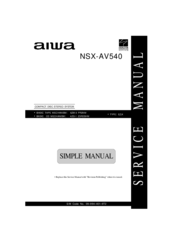 Aiwa NSX-AV540 Service Manual