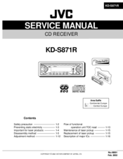 JVC KD-S871R Service Manual