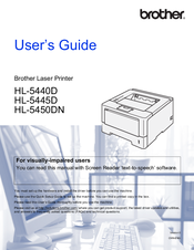 Brother HL-5445D User Manual