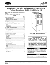 Carrier OIL FURNACE 58CMA Install And Operation Instructions