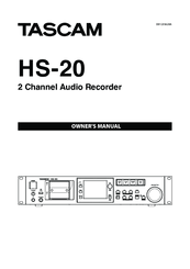 Tascam HS-20 Owner's Manual