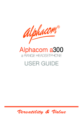 Alphacom a300 User Manual