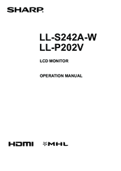Sharp LL-S242A-W Operation Manual